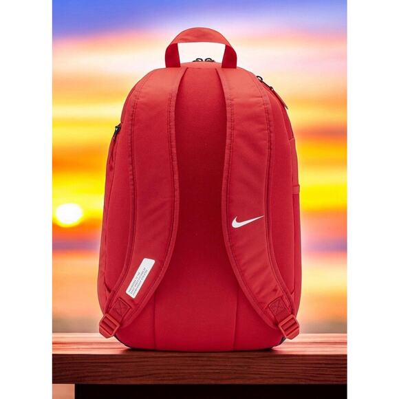 Nike Academy Sports Team Backpack Red Baseball Soccer Football School Bag New - Picture 5 of 14